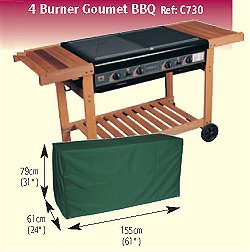 Bosmere BBQ and Heater Cover Up Range - 4 Burner Gourmet BBQ Cover Up