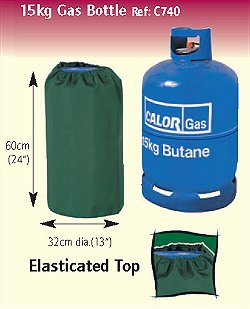 Bosmere BBQ and Heater Cover Up Range - 15kg Gas Bottle Cover Up