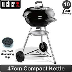 Weber Compact Barbecue Kettle 47cm (18.5 inch) - Compact Kettle Barbecue