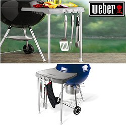 Weber PVC Kettle Work Table With Legs - Accessories for barbecues