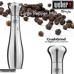 Weber Large Pepper Grinder 30cm - Stainless Steel