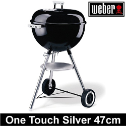 Weber Charcoal Barbecue Kettle 47cm (18.5 inch) - One Touch Silver