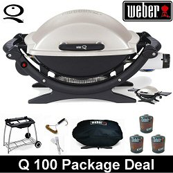 Weber Q 120 - Portable Gas Barbecue Package Deal