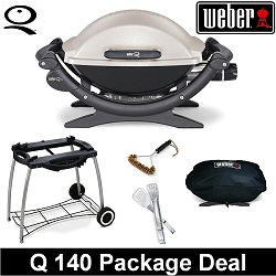 Weber Q 140 - Portable Electric Barbecue Package Deal