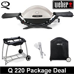 Weber Q 220 - Portable Gas Barbecue Package Deal