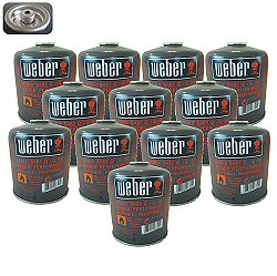 Weber 455g - Disposable Gas Cartridge (12 Pack)