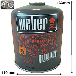 Weber 455g - Disposable Gas Cartridge