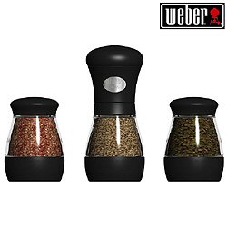 Weber Spice Grinders - 3pc Set Black
