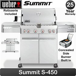 Weber Summit - S450 Gas Barbecue with FREE WEBER COVER