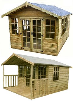 Special Apex Summerhouses - Heavy duty frame and cladding