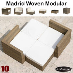 Westminster - Madrid 4 Seater Deep Seating Woven Combination Set