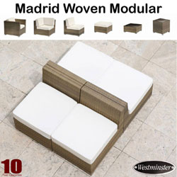 Westminster - Madrid 4 Seater Deep Seating Woven Combination Set