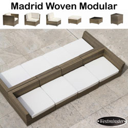 Westminster - Madrid 8 Seater Deep Seating Woven Combination Set