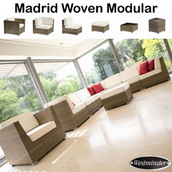 Westminster - Madrid 8 Seater Deep Seating Woven Combination Set