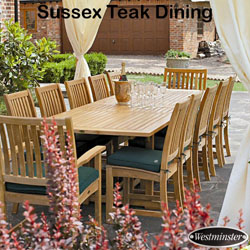 Westminster Teak - Grand 12 Seater Sussex Teak Set