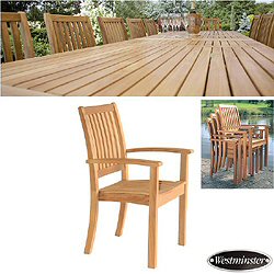 Westminster Teak - Sussex Stacking Chair