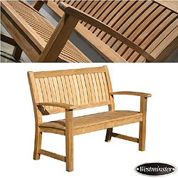 Westminster Teak - Wave Bench