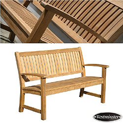 Westminster Teak - Wave Bench