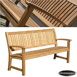 Westminster Teak - Wave Bench