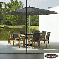 Westminster - Gemini 8 Seater Trinity Teak and Textilene Set