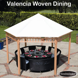 Westminster - Valencia 12 Seater Woven Dining Set
