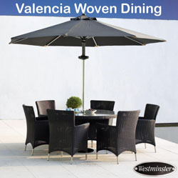 Westminster - Valencia 6 Seater Woven Armchair Set
