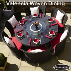 Westminster - Valencia 6 Seater Woven Dining Set