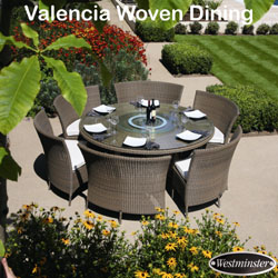 Westminster - Valencia 6 Seater Woven Dining Set