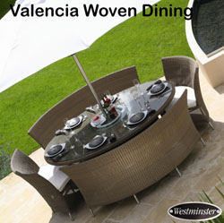 Westminster - Valencia 8 Seater Woven Dining Set