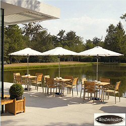 Westminster - Vogue 12 Seater Stainless Steel and Teak Set Contract Set