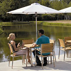 Westminster - Vogue 4 Seater Stainless Steel and Teak Set