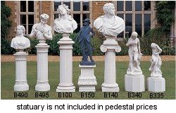 Pedestals and Plinths - For urns, busts and ornaments