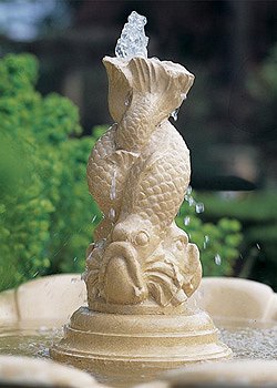 Fountains - Entwined Triple Dolphin Centrepiece for Lotus Fountain