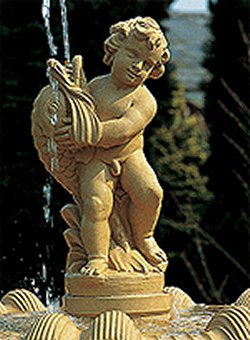 Fountains - Boy-holding-dolphin Centrepiece