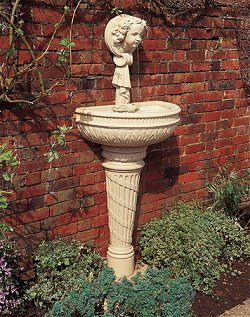 Fountains - Cherub Wall Fountain