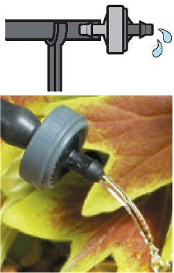 Automatic Watering Drippers - 4 lph End of Line Pressure Compensating Dripper