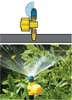 Automatic Watering Drippers - 180&amp;deg; Adjustable Microjet
