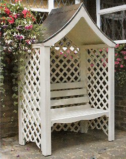 Classical Seating Arbours - The Lynford Arbour Pitched Roof