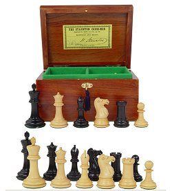 Boxed Chess Pieces - Limited Edition - Original Staunton Chess Set 3.5inch King