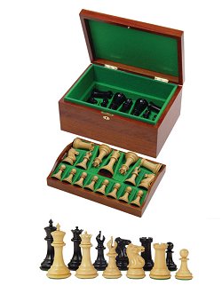 Boxed Chess Pieces - Limited Edition - Original Staunton Chess Set 4inch King