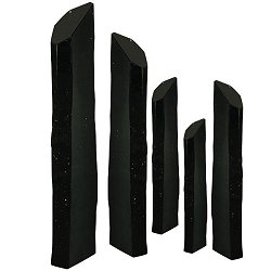 Sculptures - Set of Columns<br>Basalt fully polished five pieces