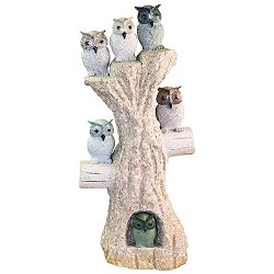 Sculptures - Granite Owls at Roost