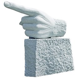 Sculptures - Granite Finger Sculpture