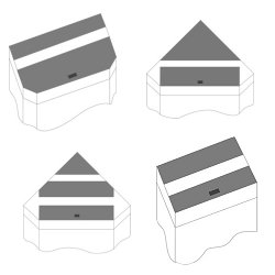 Flap Sets Panorama, Delta, Lido -