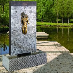 Fountains - Granite with Bronze Fountain 155 x 135 x 38cm