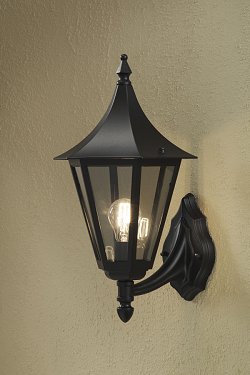 Roma 7040 - Matt Black - Wall mounted light - Basic Range