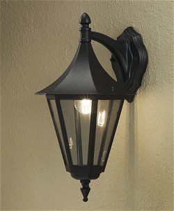 Roma 7041 - Matt Black - Wall mounted light - Basic Range