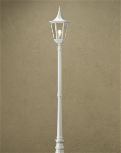 Roma 7055  Matt White - Pillar mounted light - Basic Range