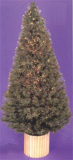 Fibre Optic Trees - Sparkle Tree with Wooden Pot