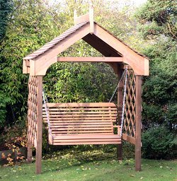 Arbour Swing - Garden shade and shelter with double swing seat